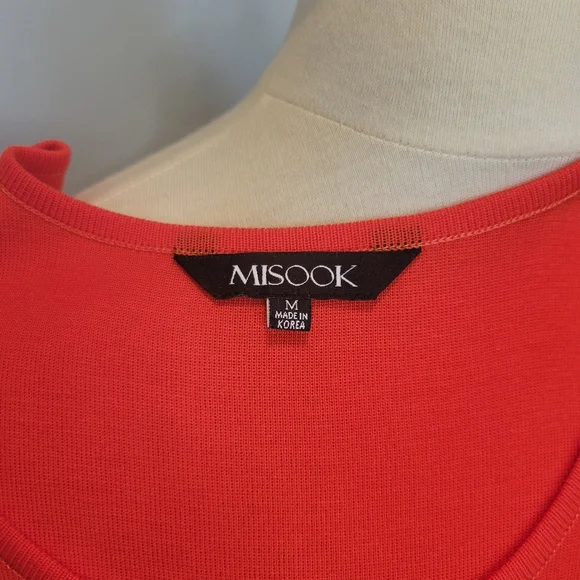 MISOOK Knitted Oranged Studded Stretch Tank & Jacket Twin Set SZ S/M